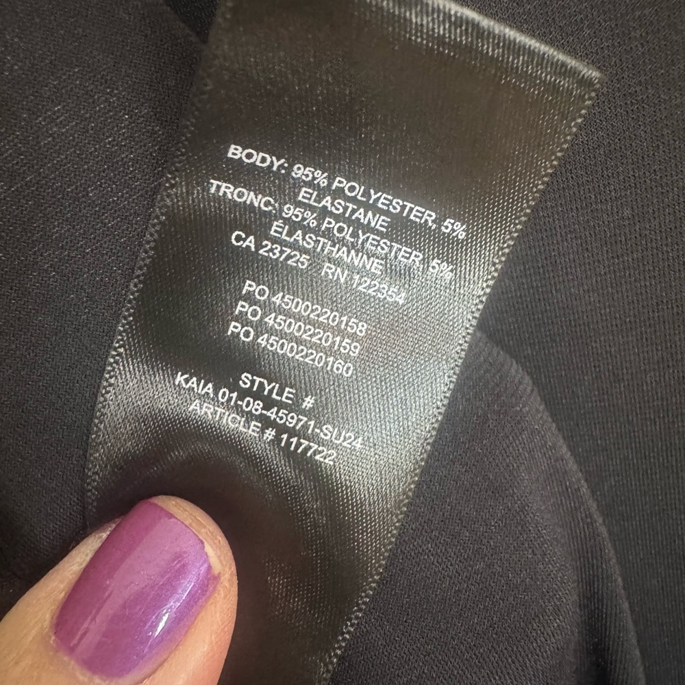 Babaton Aritzia Lowback Midi Dress Minimalist Slip Sundress Black Small - Picture 8 of 10
